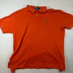 Polo by Ralph Lauren Men's Bright Orange Polo Shirt